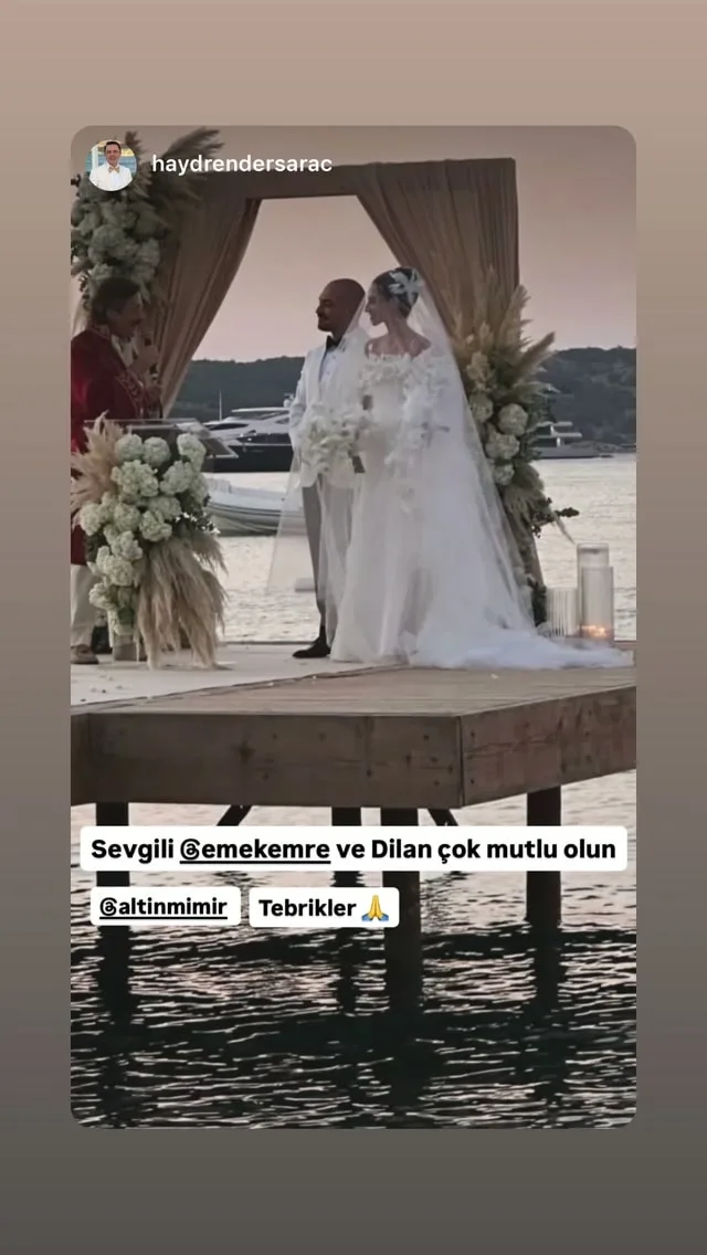 Altın Mimir oğlunu evlendirdi: Hasan Arat ve Saddetin Saran nikah şahitliğinde buluştu