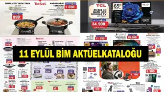 11 EYLÜL BİM AKTÜEL KATALOĞU: BİMe Bu Hafta Neler Geliyor Züccaciye, Tekstil ve Elektronikte Büyük Kampanya İşte BİM 11-13 Eylül Aktüel Ürünler Listesi