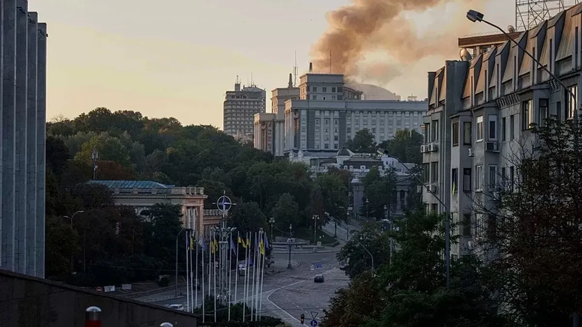 Rus İHA'ları Ukrayna'nın devlet televizyonunu vurdu