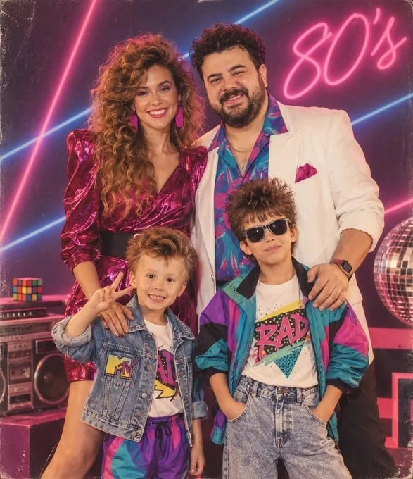 Yapay zeka akım başlattı: Ünlü isimler 80’lere ışınlandı