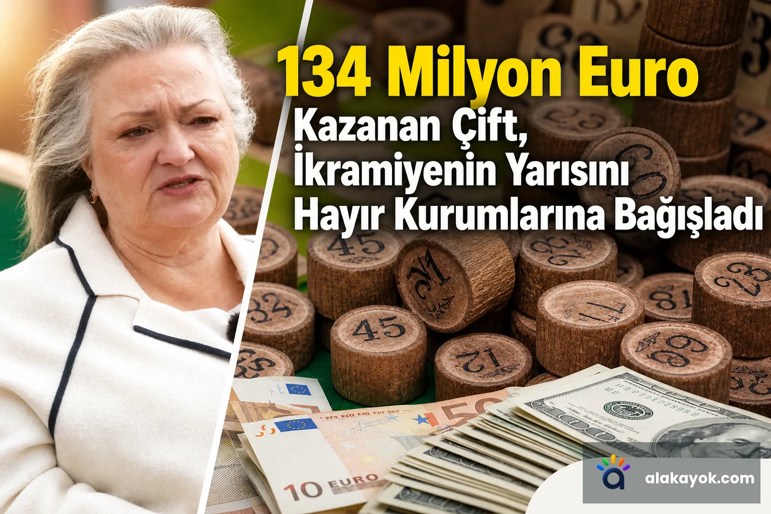 134 Milyon Euro Kazanan Çift, İkramiyenin Yarısını Hayır Kurumlarına Bağışladı
