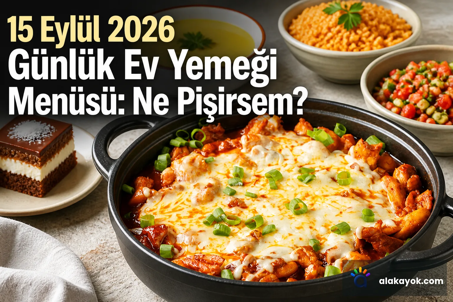 15 Eylül 2026 Günlük Ev Yemeği Menüsü: Ne Pişirsem?