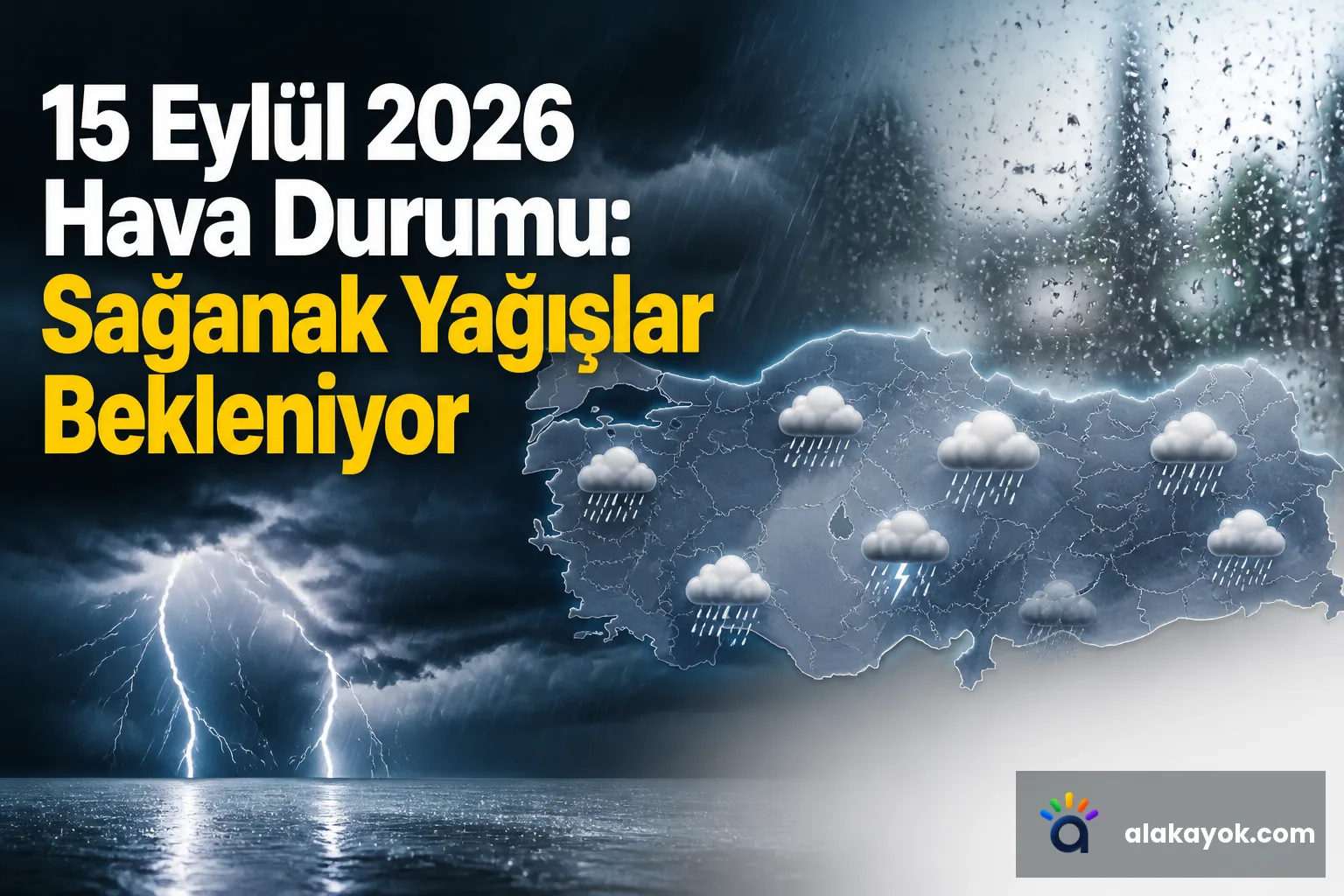 15 Eylül 2026 Hava Durumu: Sağanak Yağışlar Bekleniyor