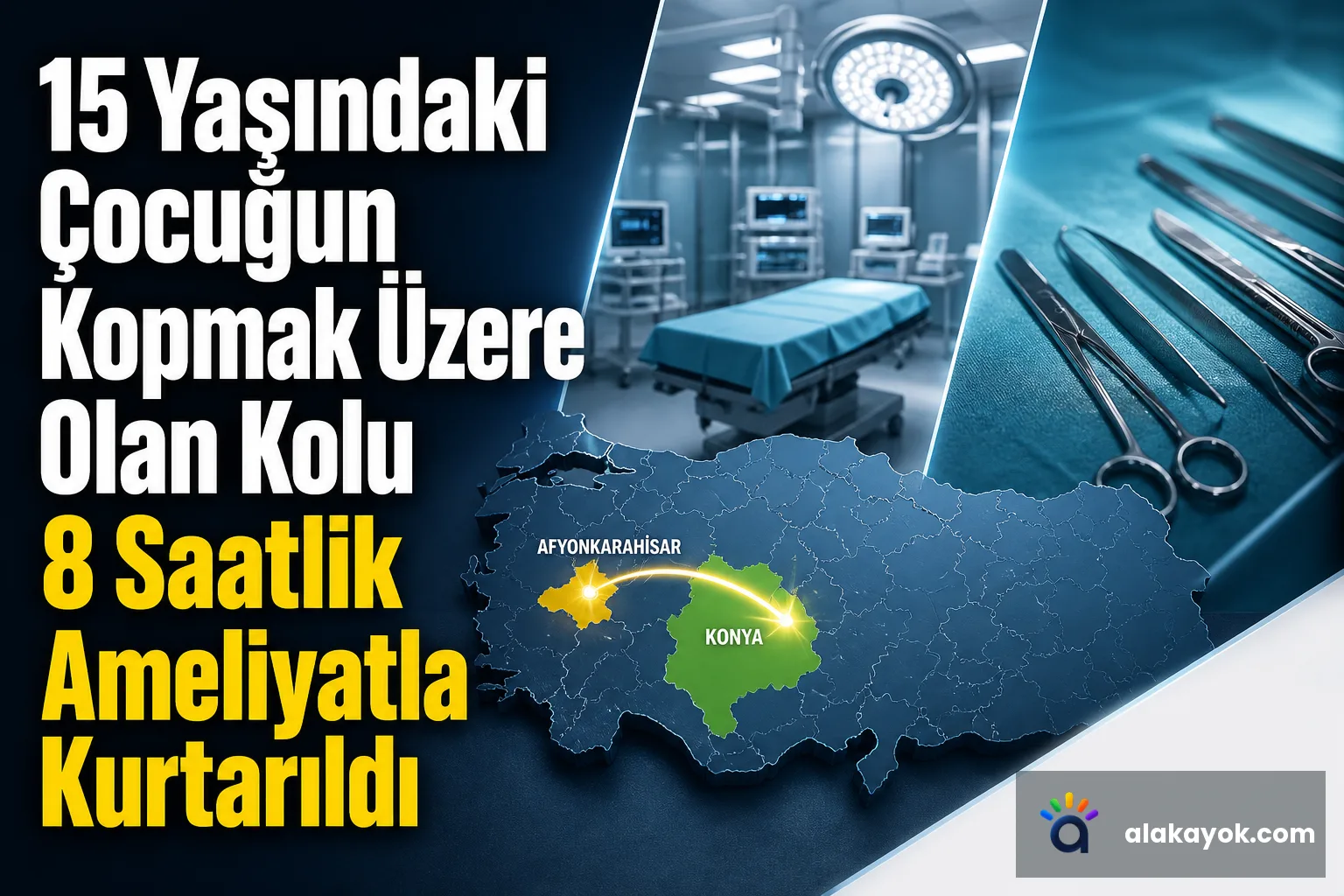 15 Yaşındaki Çocuğun Kopmak Üzere Olan Kolu 8 Saatlik Ameliyatla Kurtarıldı