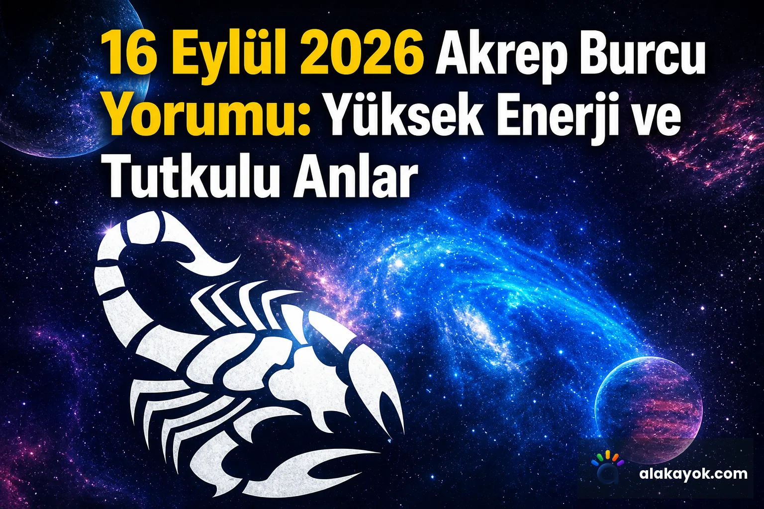 16 Eylül 2026 Akrep Burcu Yorumu: Yüksek Enerji ve Tutkulu Anlar