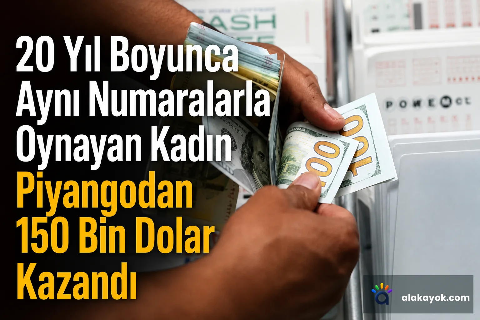 20 Yıl Boyunca Aynı Numaralarla Oynayan Kadın Piyangodan 150 Bin Dolar Kazandı