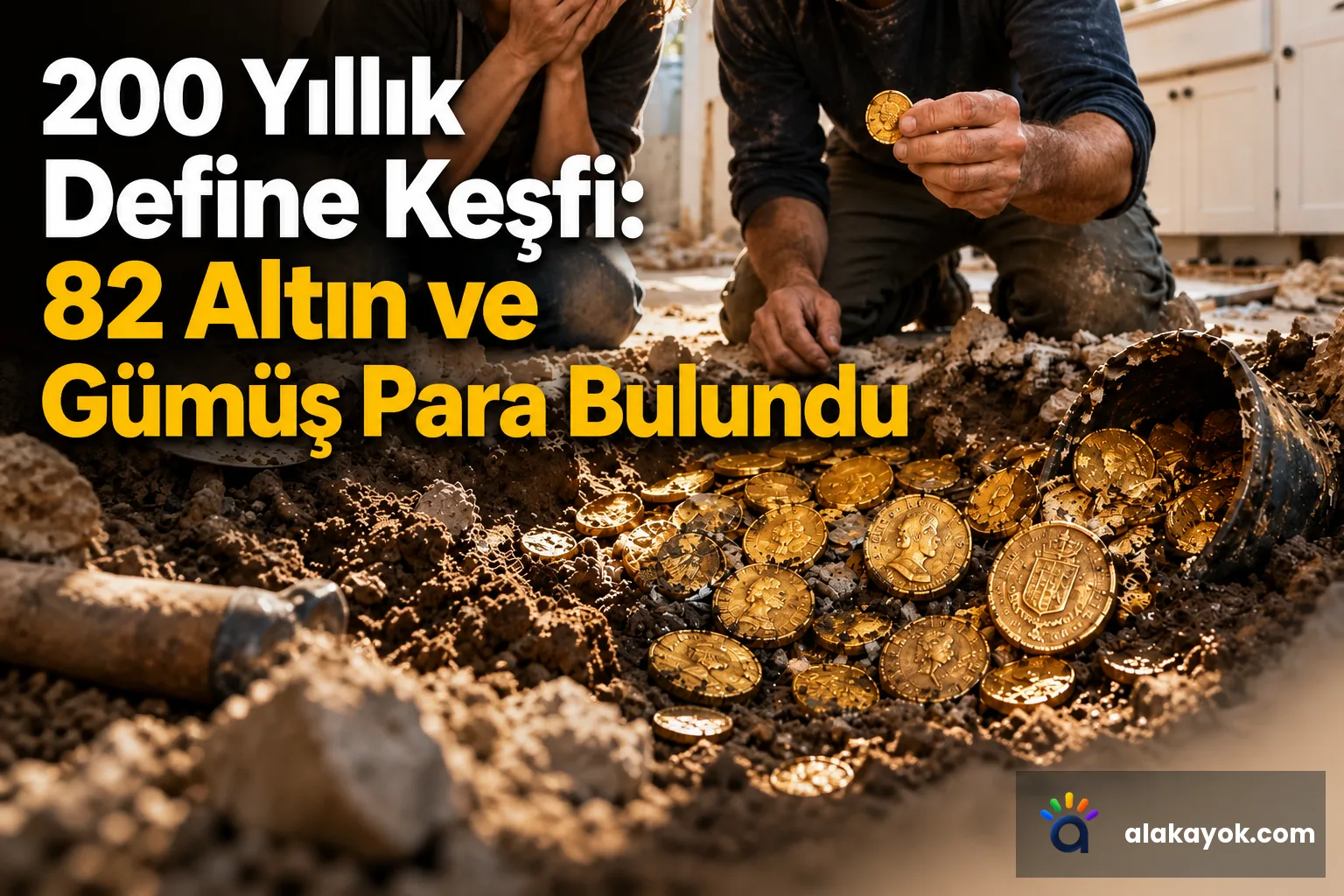 200 Yıllık Define Keşfi: 82 Altın ve Gümüş Para Bulundu