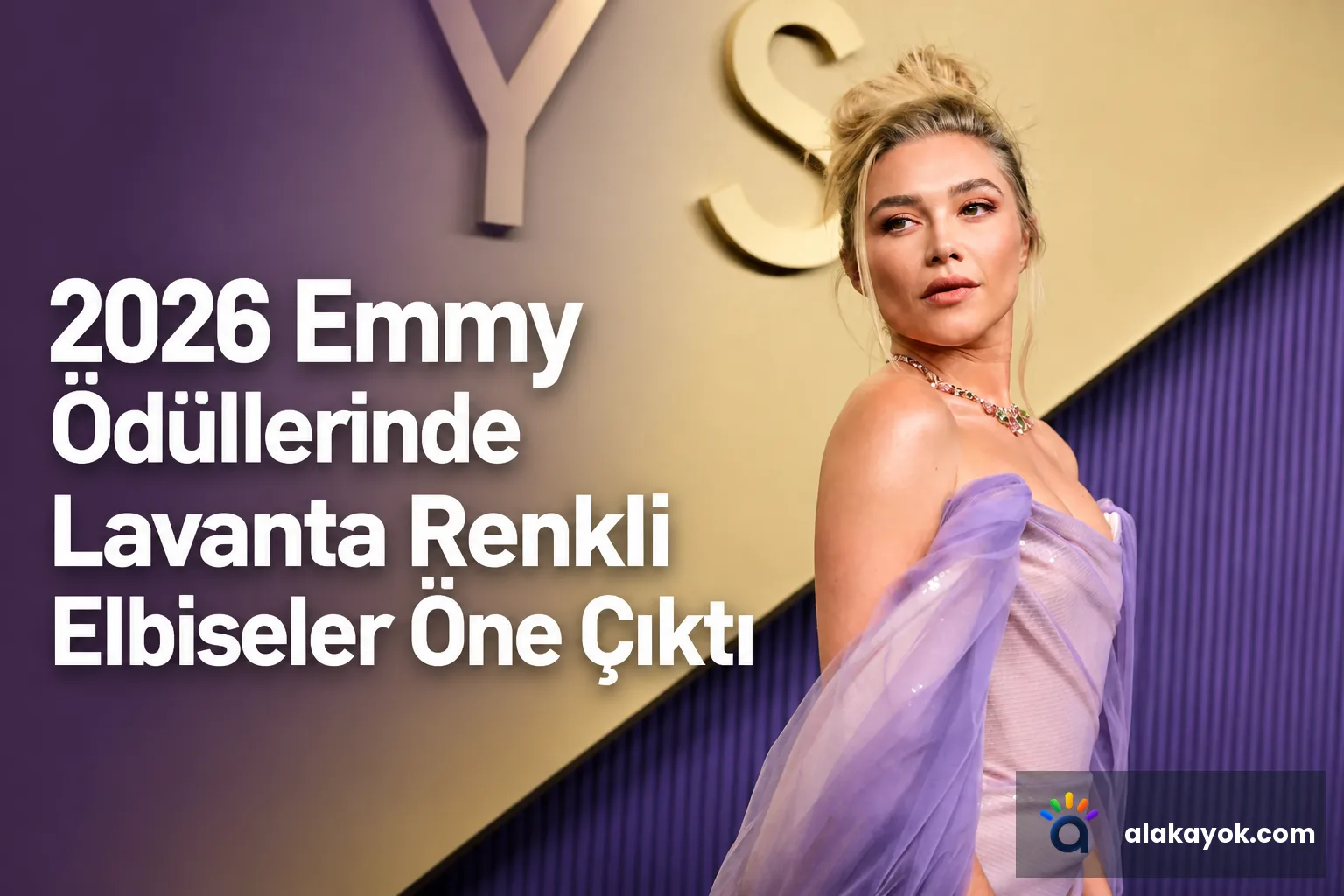 2026 Emmy Ödüllerinde Lavanta Renkli Elbiseler Öne Çıktı