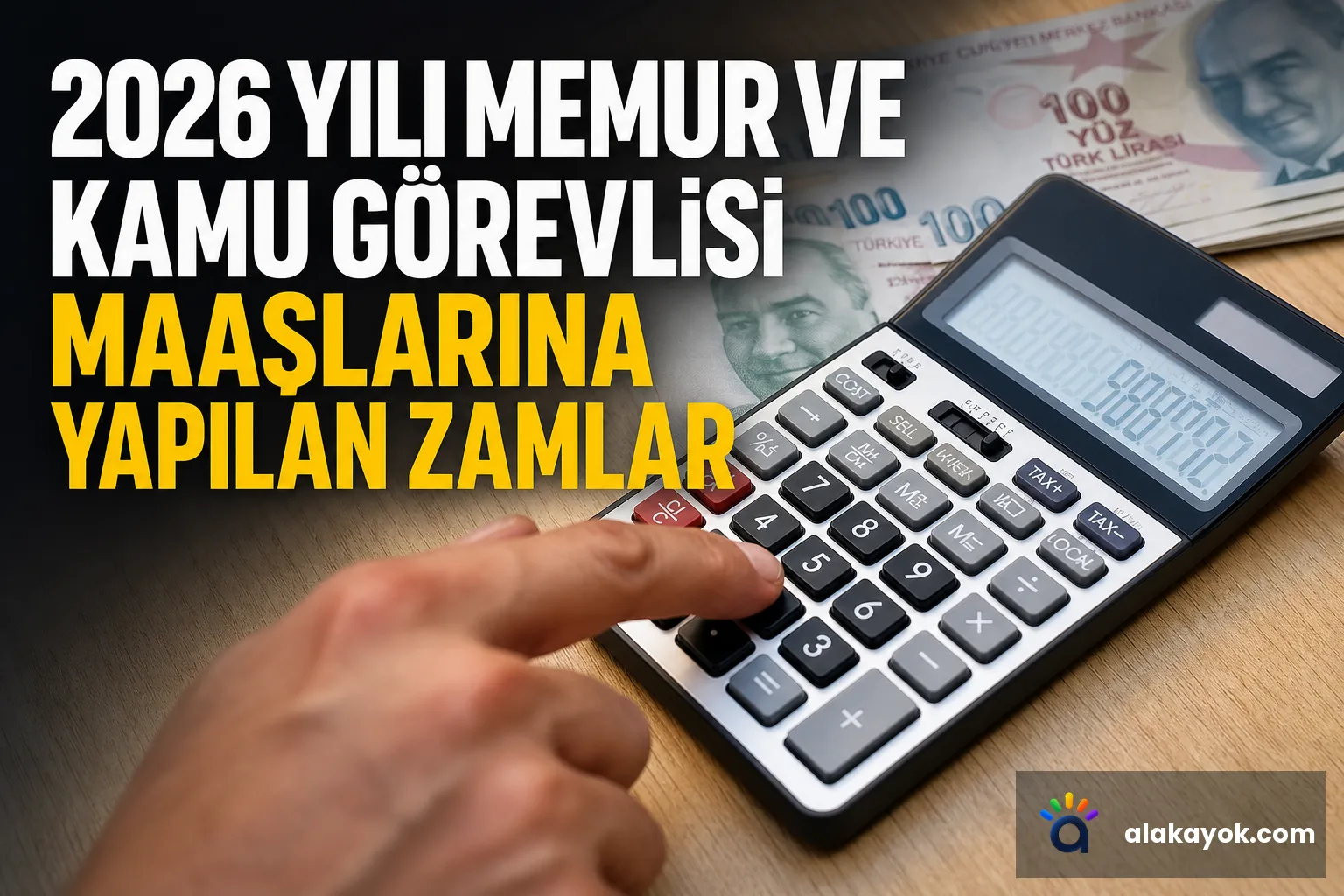 2026 Yılı Memur ve Kamu Görevlisi Maaşlarına Yapılan Zamlar