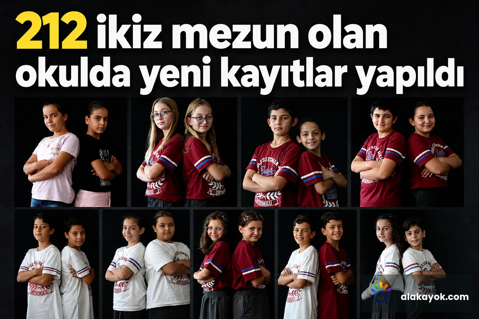 212 ikiz mezun olan okulda yeni kayıtlar yapıldı