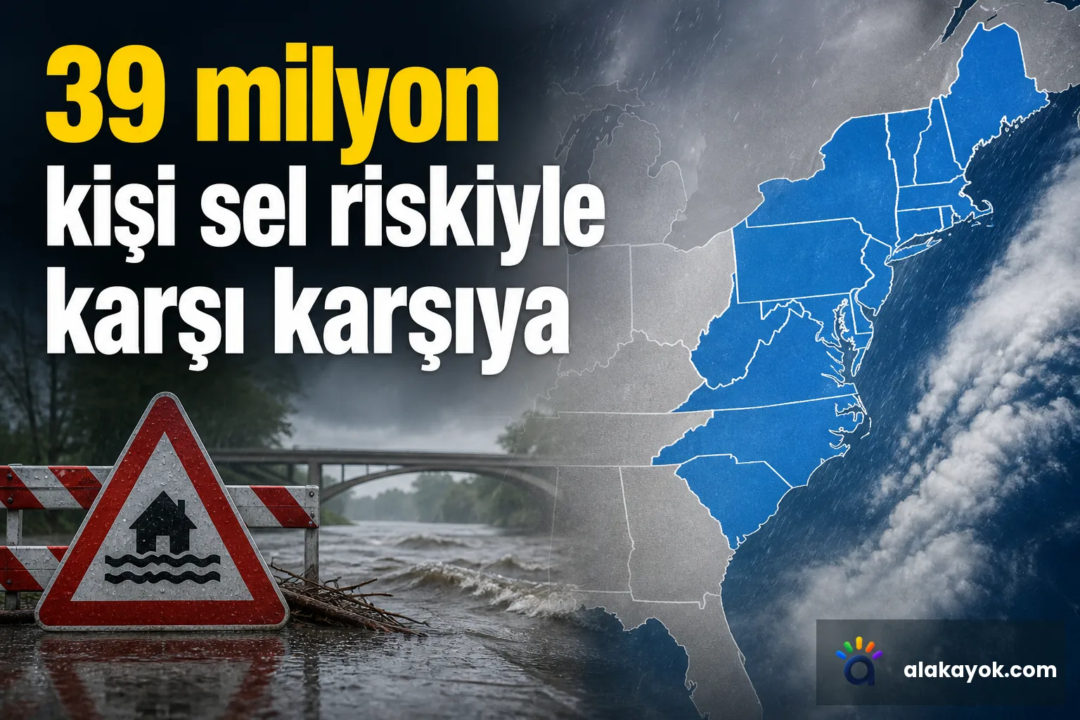 39 milyon kişi sel riskiyle karşı karşıya