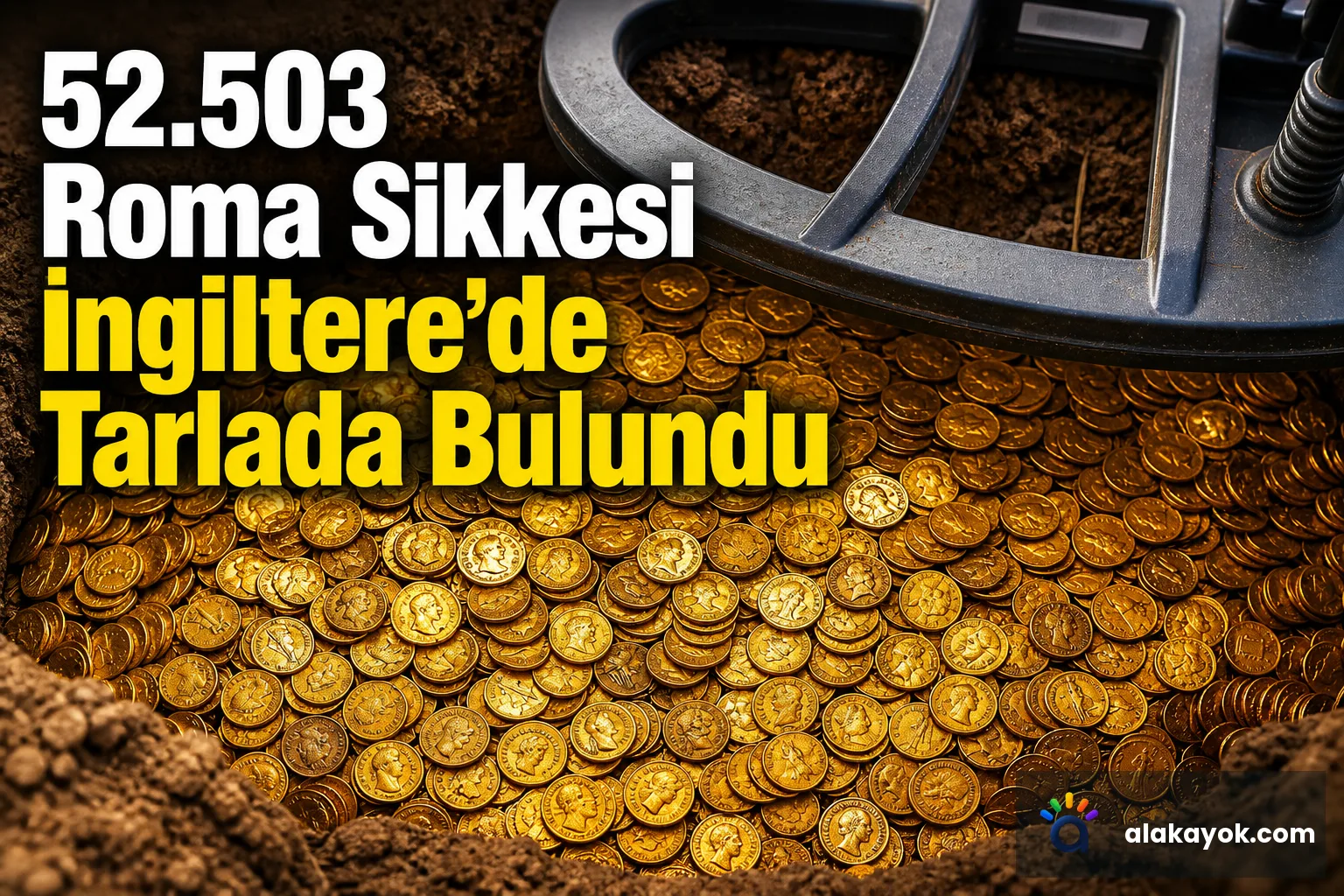 52.503 Roma Sikkesi İngiltere'de Tarlada Bulundu
