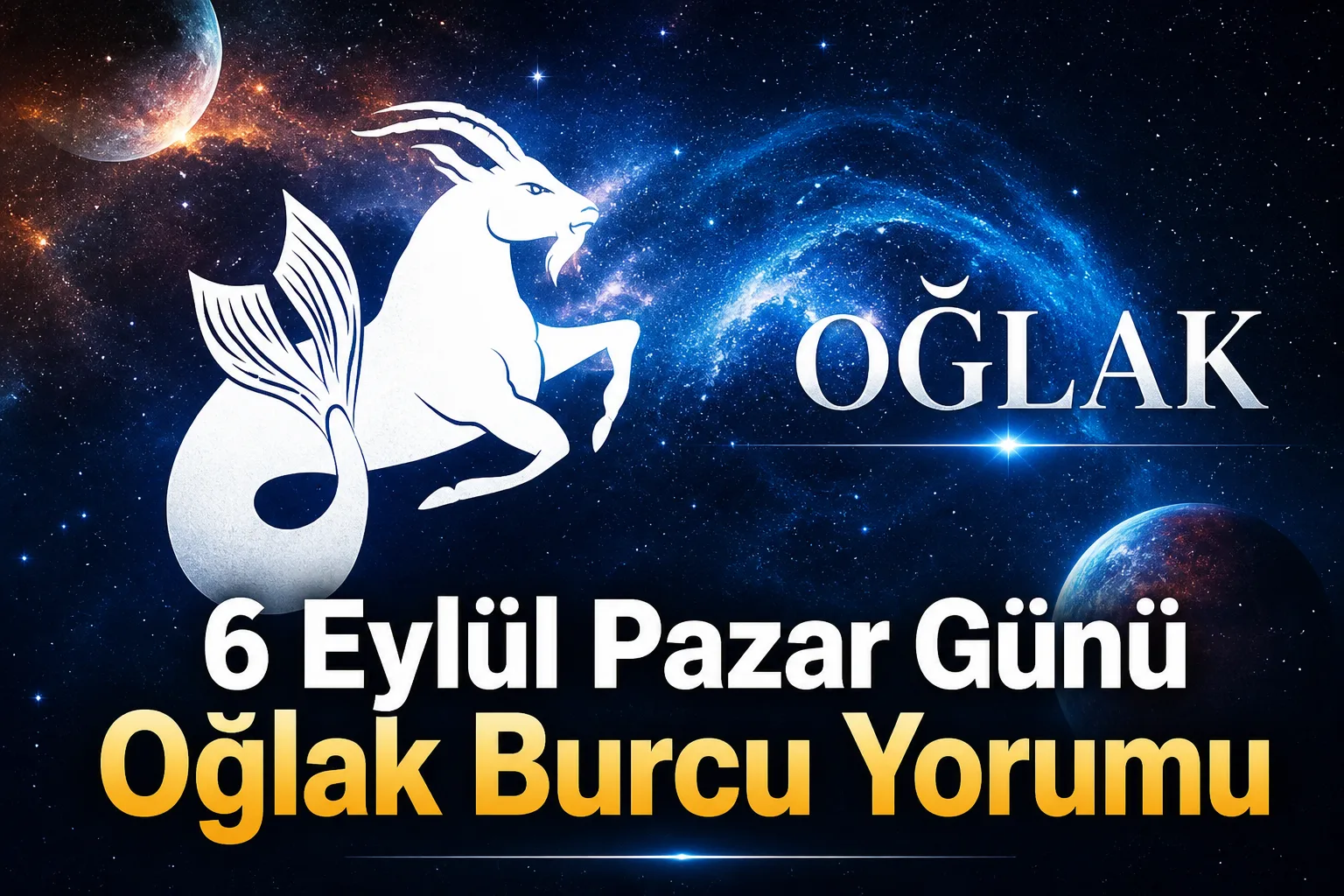 6 Eylül Pazar Günü Oğlak Burcu Yorumu