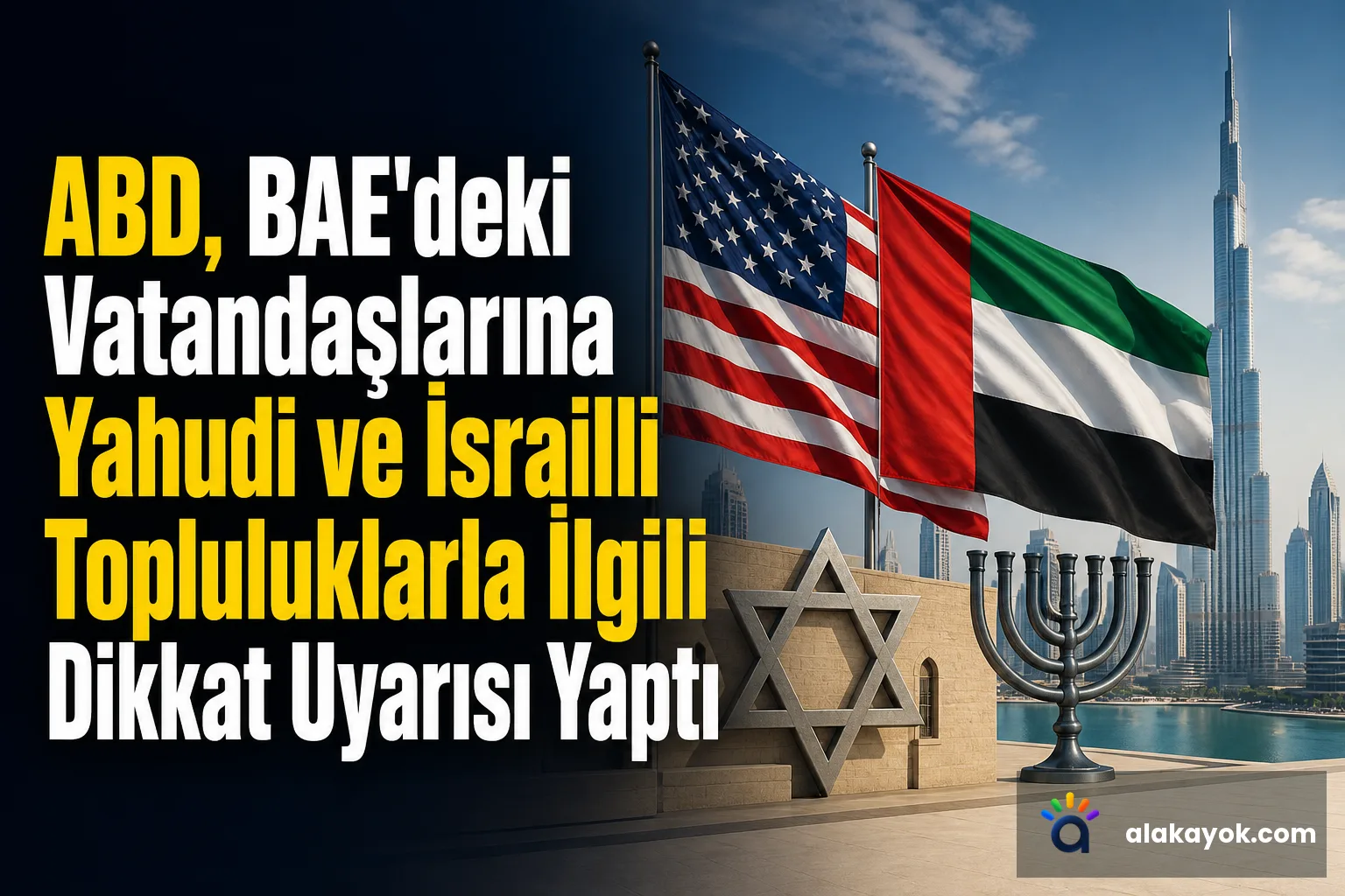 ABD, BAE'deki Vatandaşlarına Yahudi ve İsrailli Topluluklarla İlgili Dikkat Uyarısı Yaptı