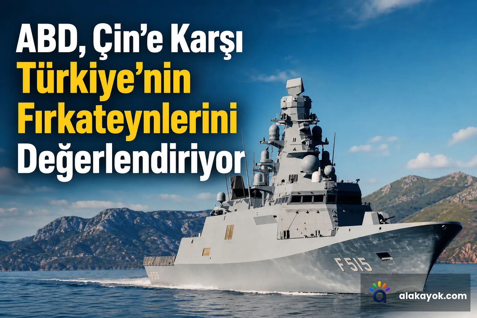ABD, Çin'e Karşı Türkiye'nin Fırkateynlerini Değerlendiriyor