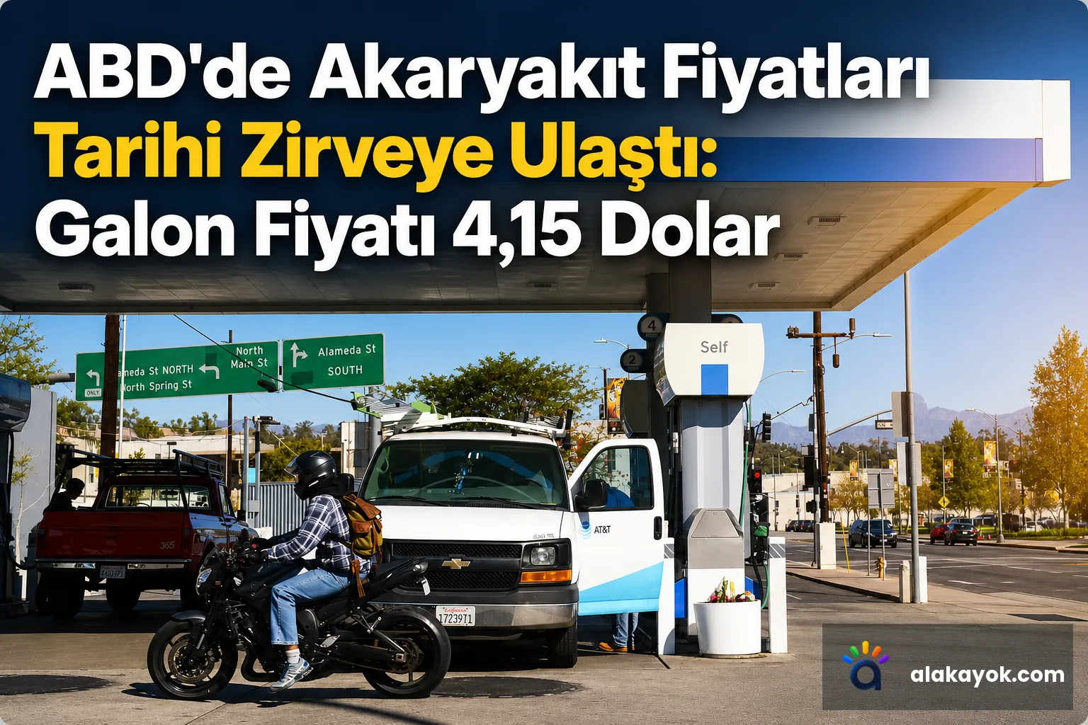 ABD'de Akaryakıt Fiyatları Tarihi Zirveye Ulaştı: Galon Fiyatı 4,15 Dolar