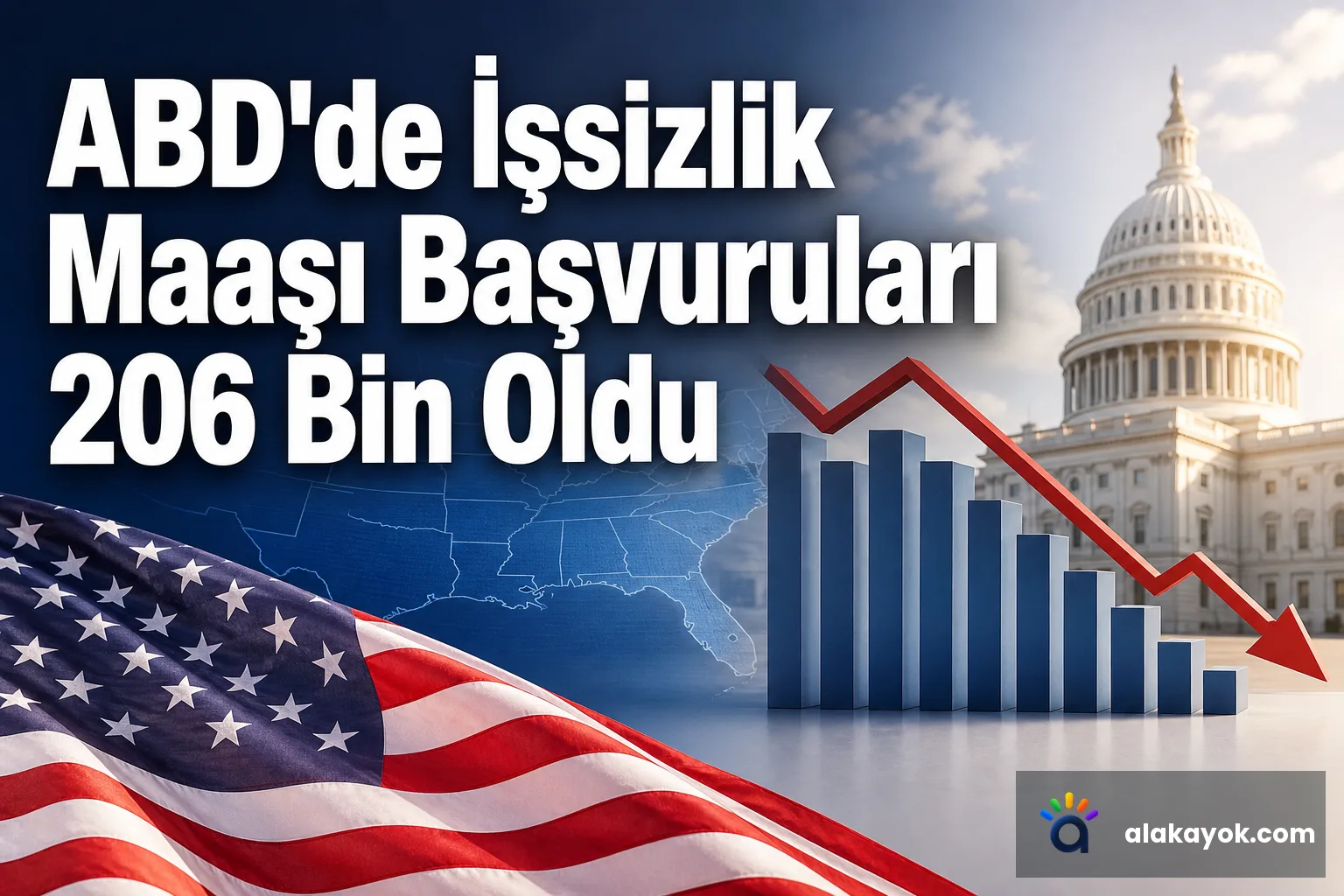 ABD'de İşsizlik Maaşı Başvuruları 206 Bin Oldu