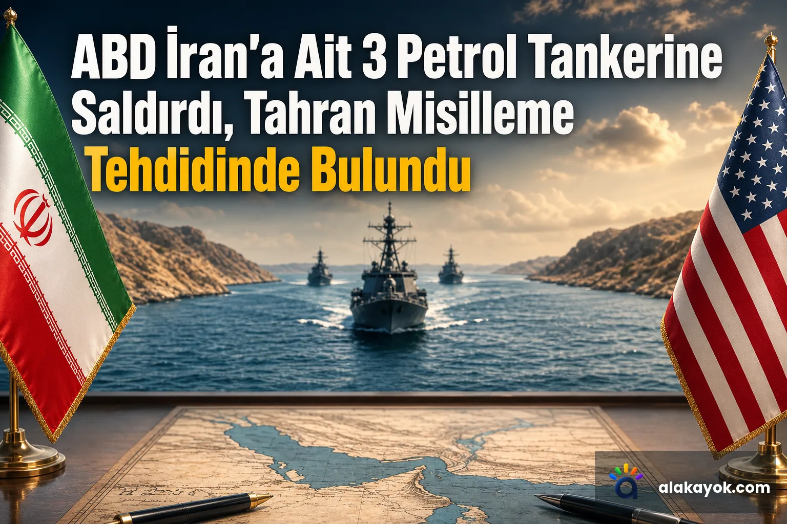 ABD İran'a Ait 3 Petrol Tankerine Saldırdı, Tahran Misilleme Tehdidinde Bulundu