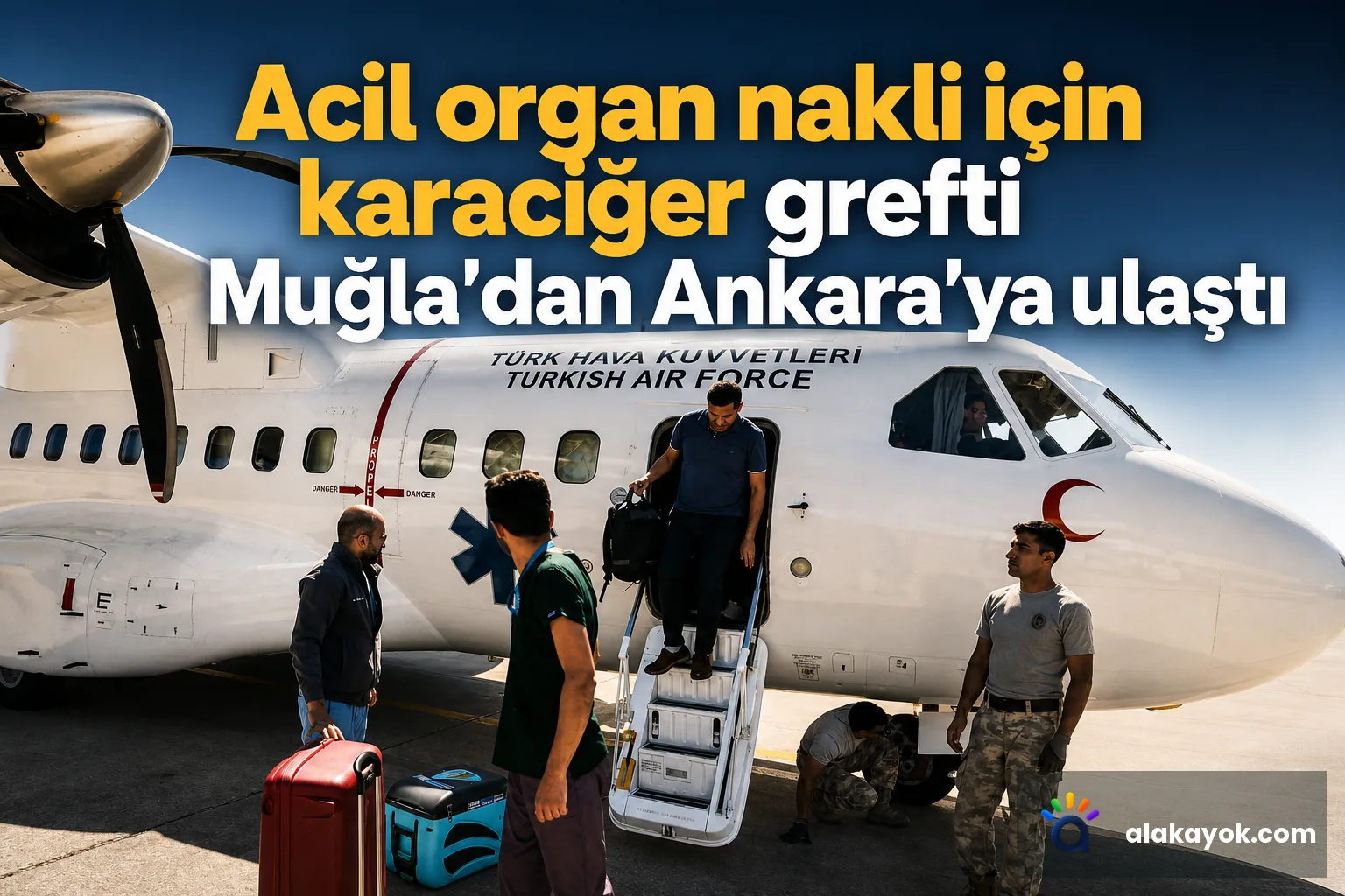 Acil organ nakli için karaciğer grefti Muğla'dan Ankara'ya ulaştı