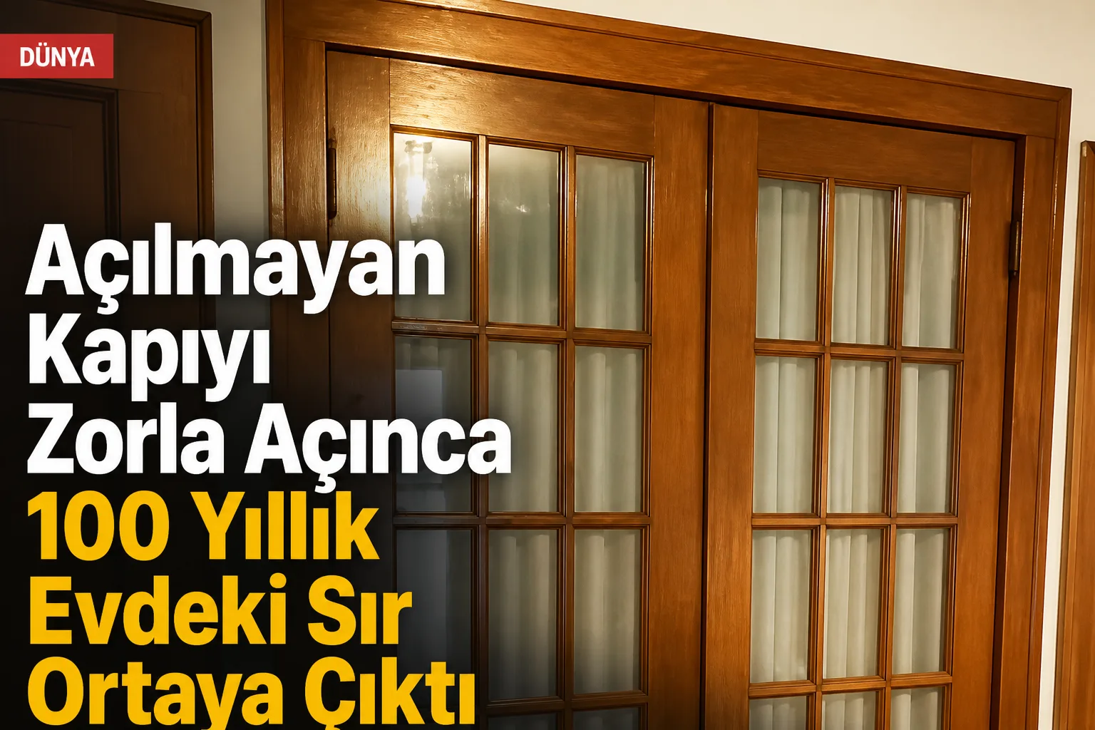 Açılmayan Kapıyı Zorla Açınca 100 Yıllık Evdeki Sır Ortaya Çıktı