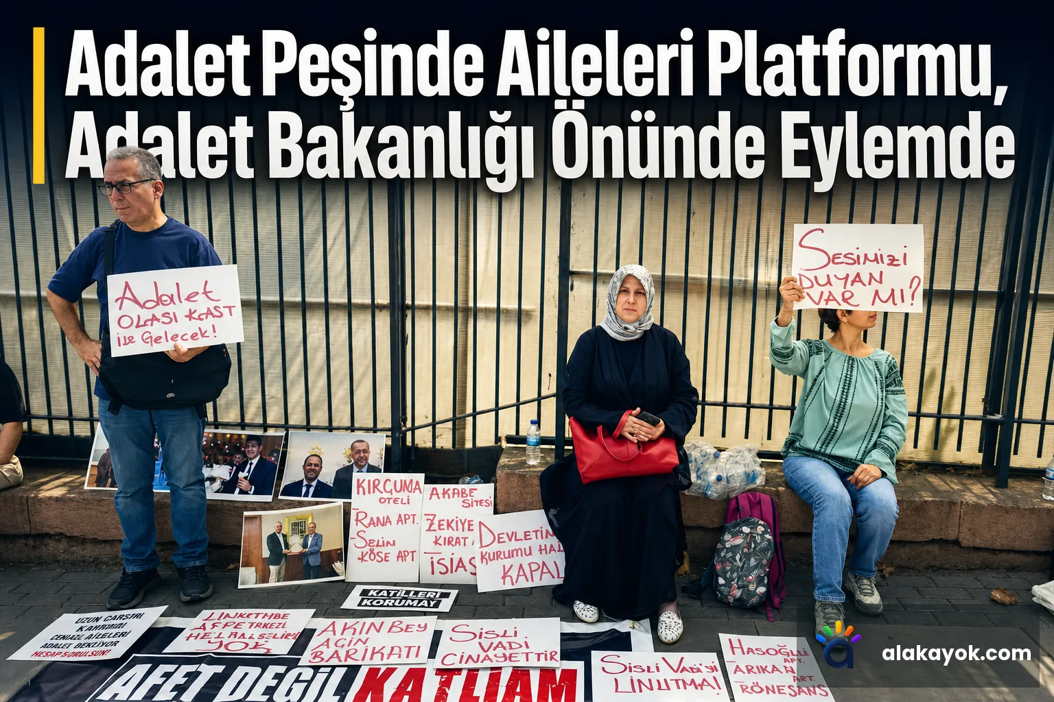 Adalet Peşinde Aileleri Platformu, Adalet Bakanlığı Önünde Eylemde