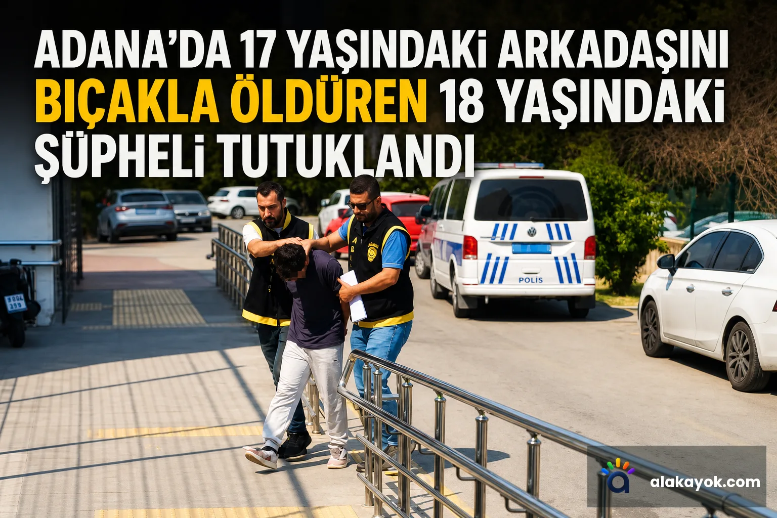 Adana'da 17 Yaşındaki Arkadaşını Bıçakla Öldüren 18 Yaşındaki Şüpheli Tutuklandı