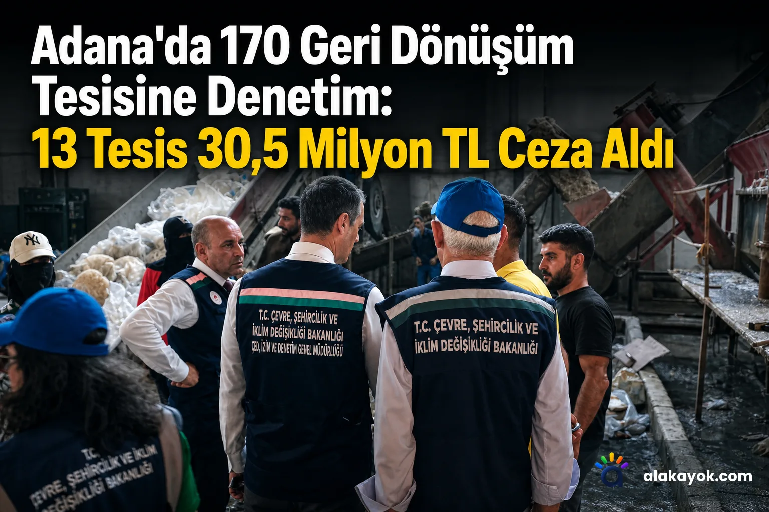 Adana'da 170 Geri Dönüşüm Tesisine Denetim: 13 Tesis 30,5 Milyon TL Ceza Aldı