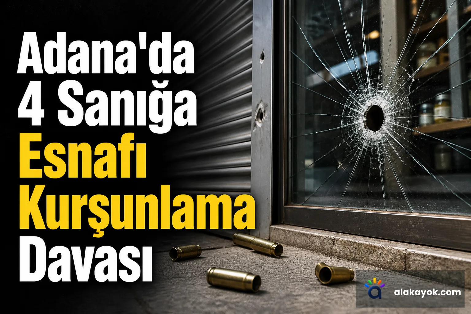 Adana'da 4 Sanığa Esnafı Kurşunlama Davası