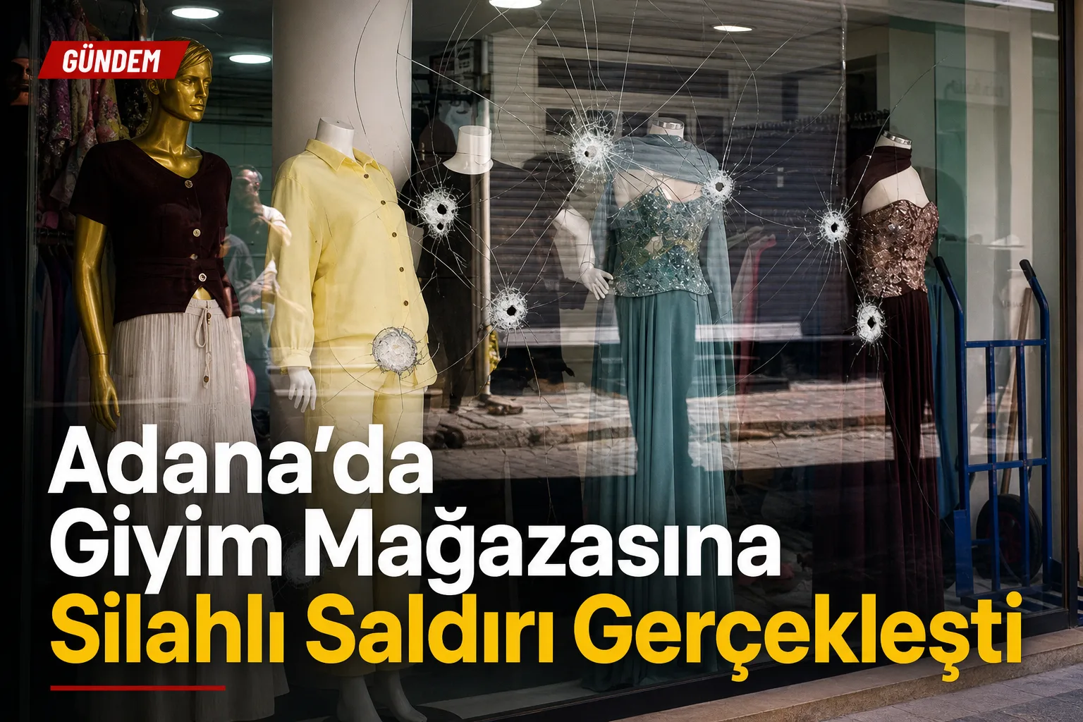 Adana'da Giyim Mağazasına Silahlı Saldırı Gerçekleşti