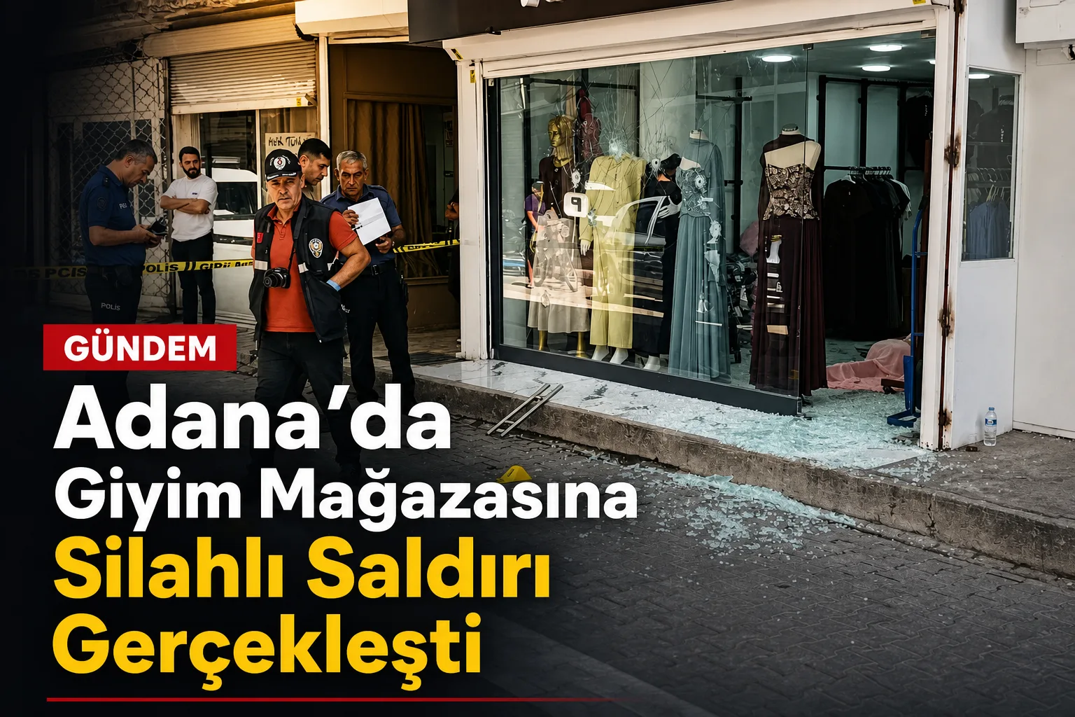 Adana'da Giyim Mağazasına Silahlı Saldırı Gerçekleşti