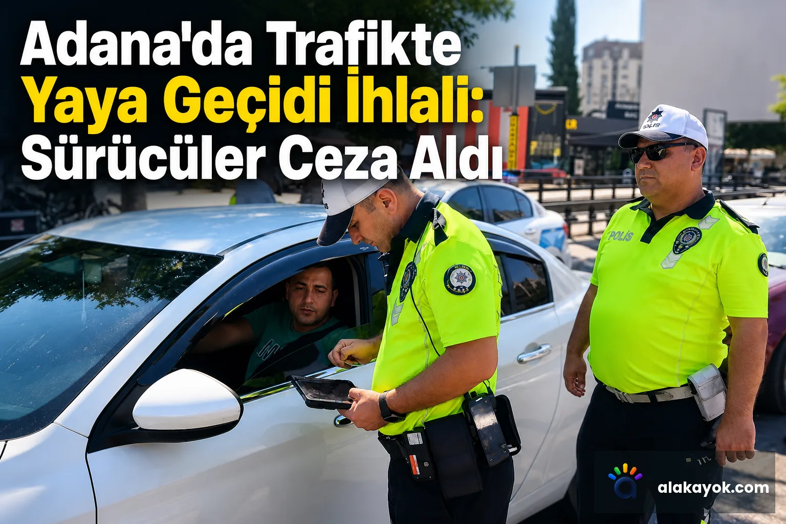 Adana'da Trafikte Yaya Geçidi İhlali: Sürücüler Ceza Aldı