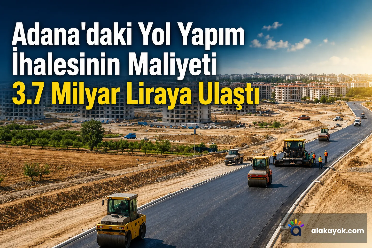 Adana'daki Yol Yapım İhalesinin Maliyeti 3.7 Milyar Liraya Ulaştı