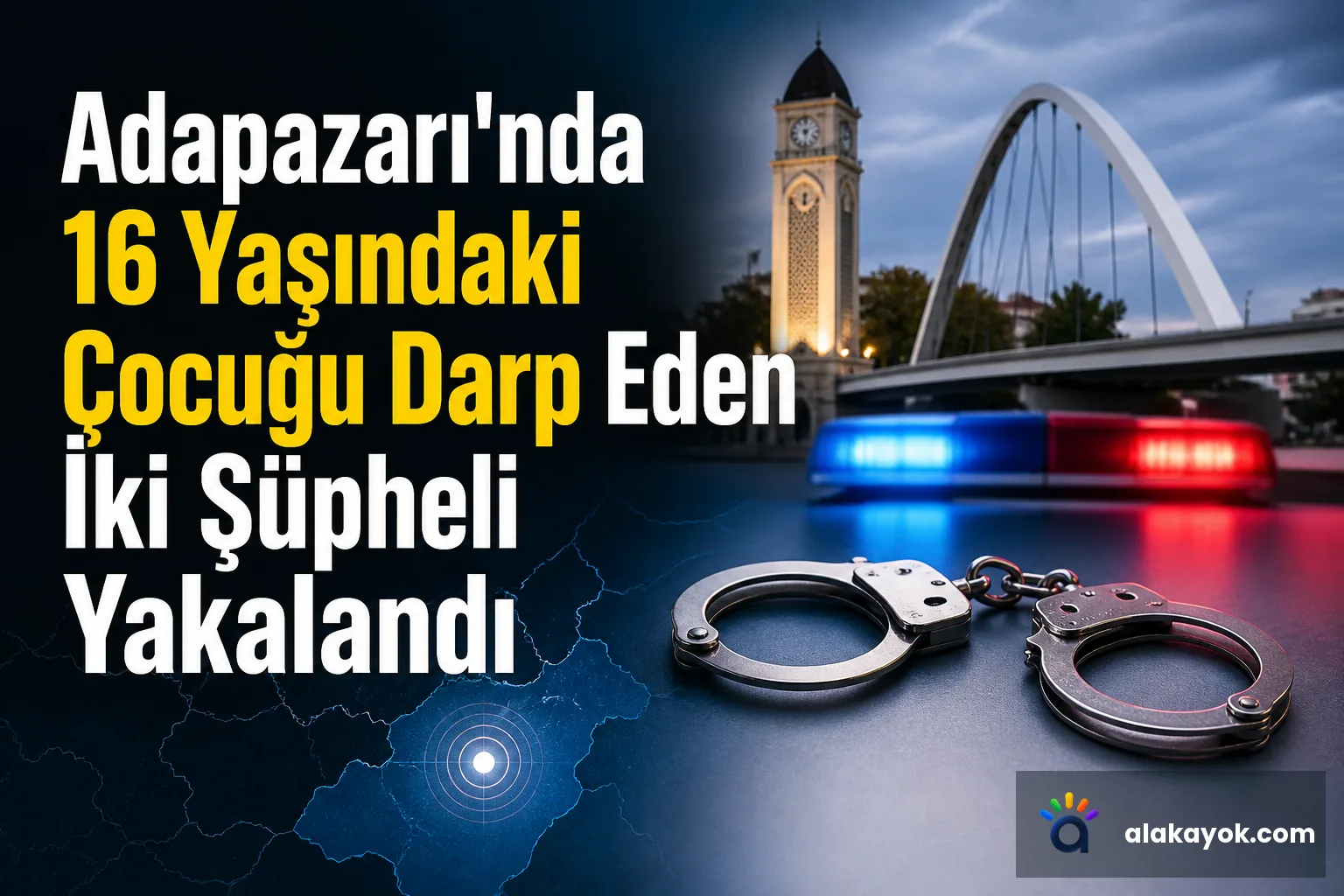 Adapazarı'nda 16 Yaşındaki Çocuğu Darp Eden İki Şüpheli Yakalandı