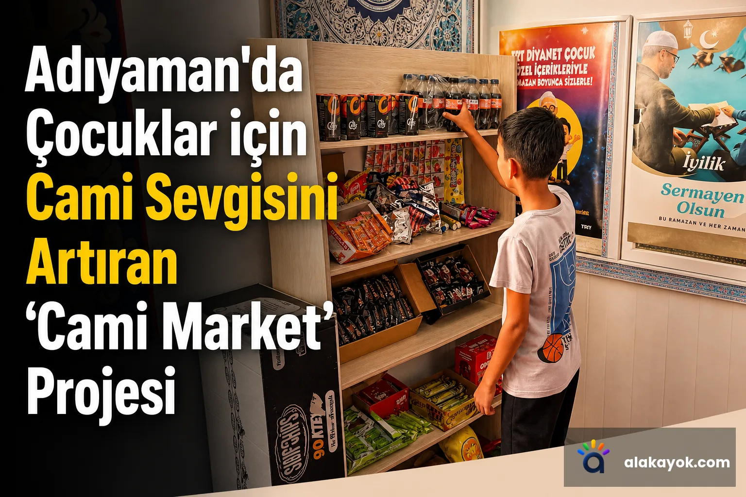Adıyaman'da Çocuklar için Cami Sevgisini Artıran 'Cami Market' Projesi