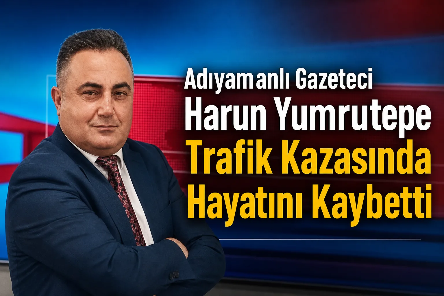 Adıyamanlı Gazeteci Harun Yumrutepe Trafik Kazasında Hayatını Kaybetti