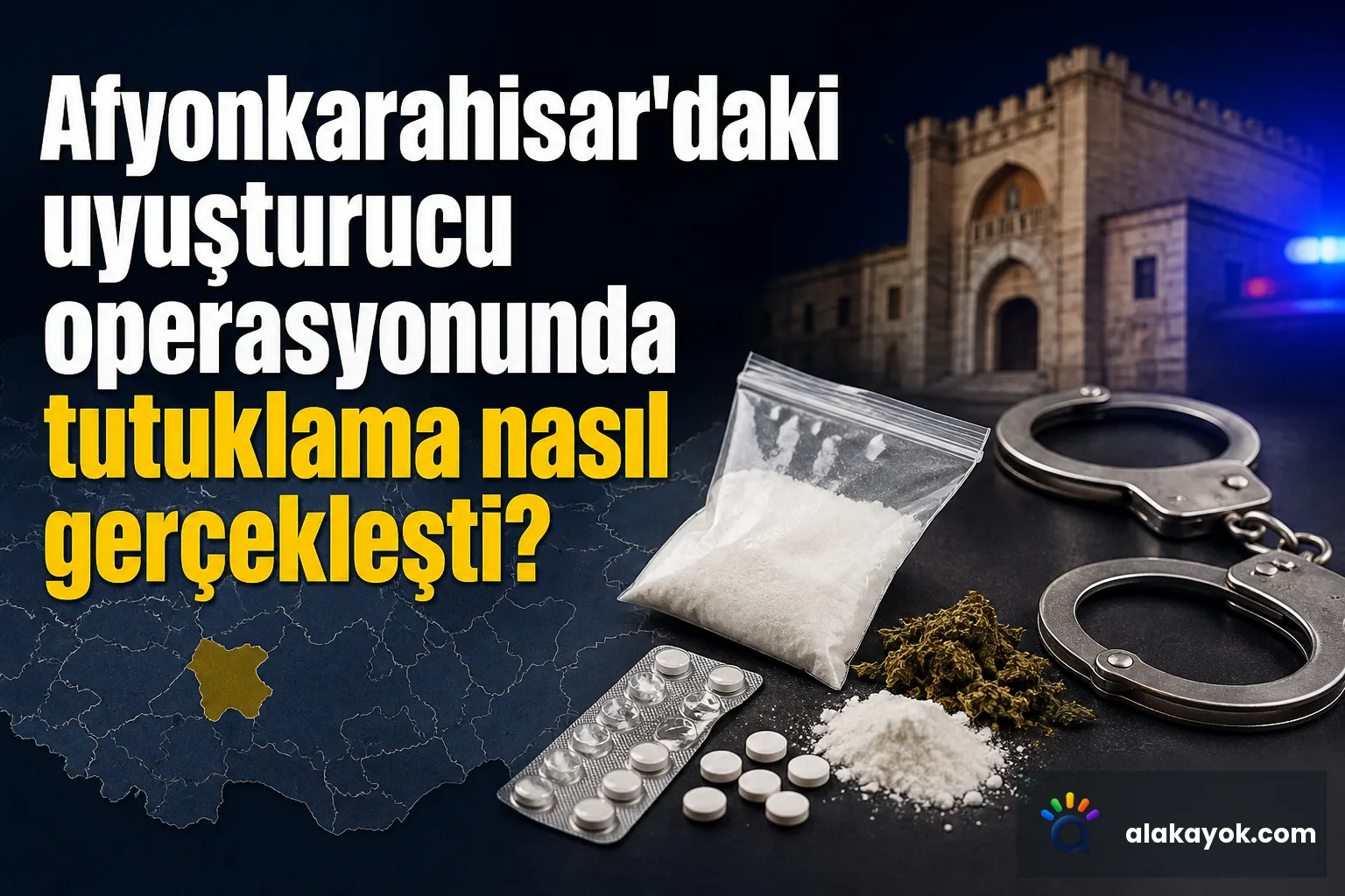 Afyonkarahisar'daki uyuşturucu operasyonunda tutuklama nasıl gerçekleşti?