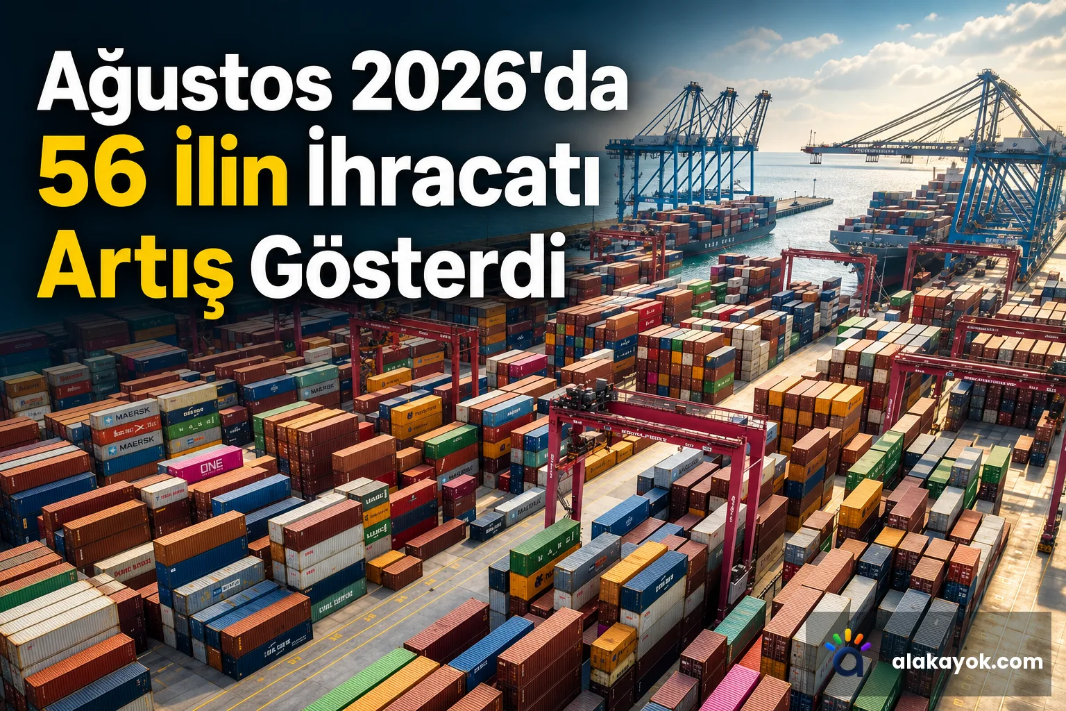 Ağustos 2026'da 56 İlin İhracatı Artış Gösterdi