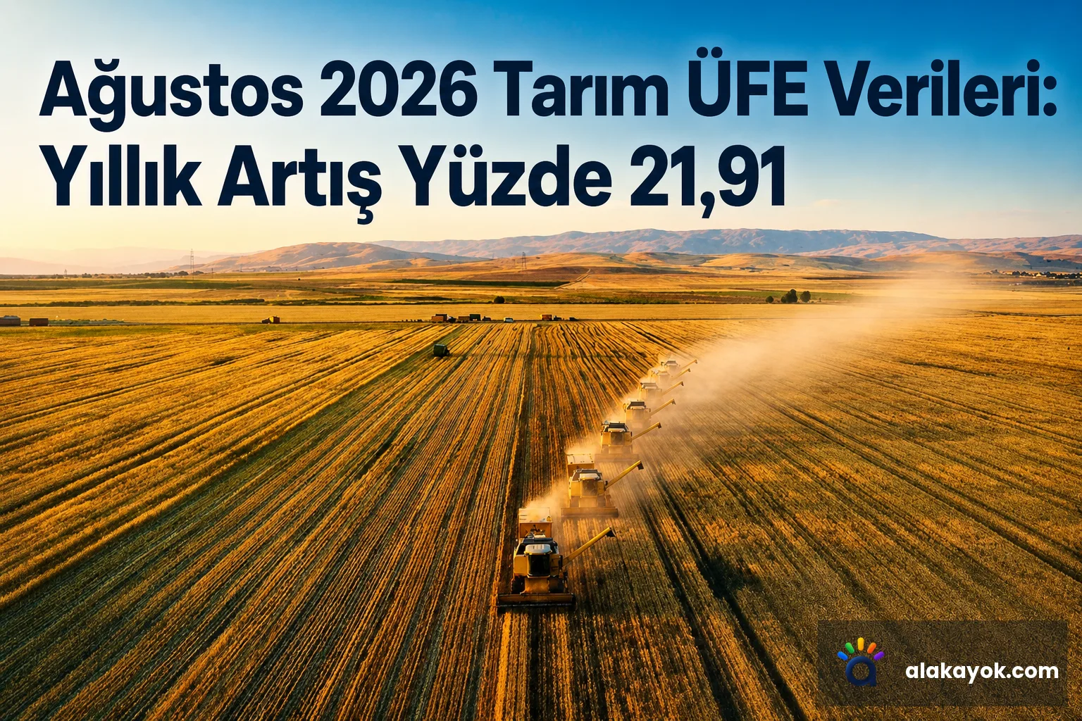 Ağustos 2026 Tarım ÜFE Verileri: Yıllık Artış Yüzde 21,91