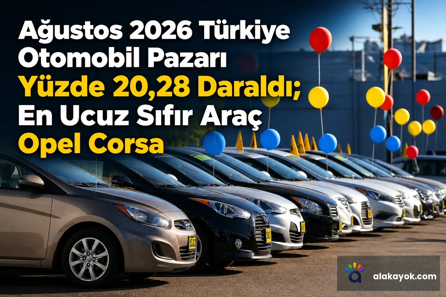 Ağustos 2026 Türkiye Otomobil Pazarı Yüzde 20,28 Daraldı; En Ucuz Sıfır Araç Opel Corsa