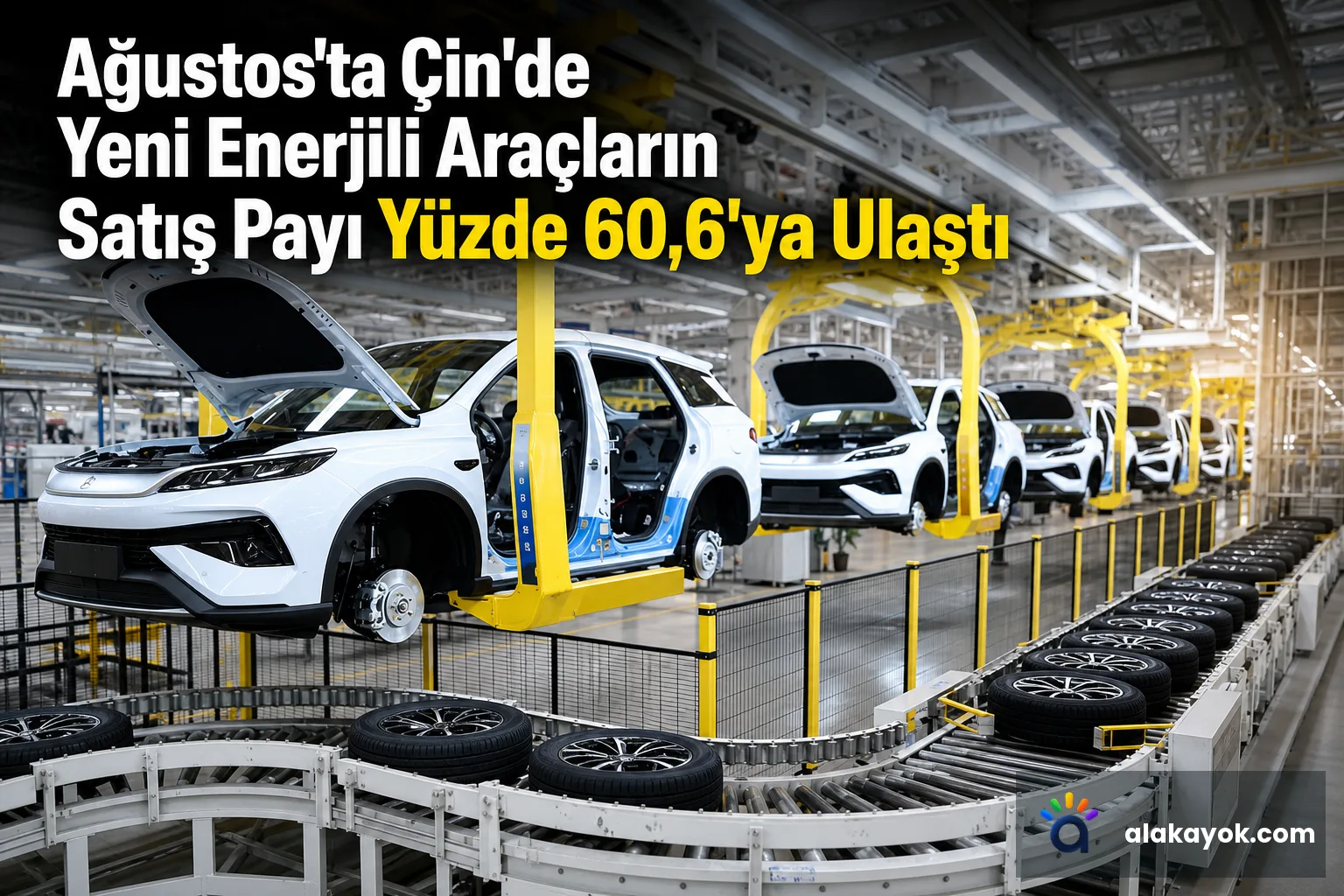 Ağustos'ta Çin'de Yeni Enerjili Araçların Satış Payı Yüzde 60,6'ya Ulaştı