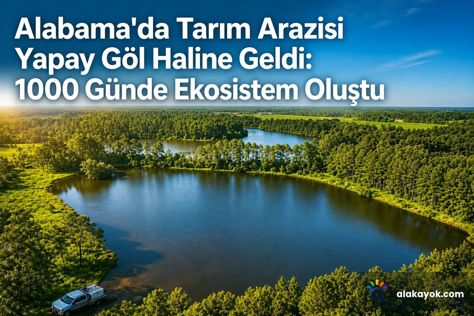 Alabama'da Tarım Arazisi Yapay Göl Haline Geldi: 1000 Günde Ekosistem Oluştu
