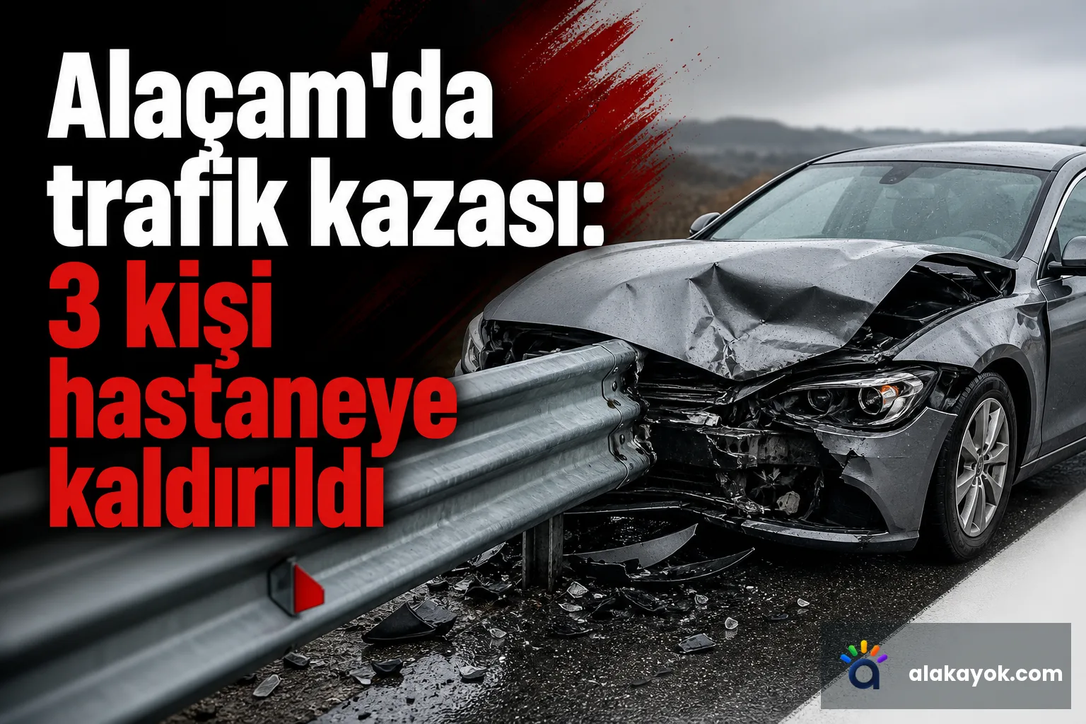 Alaçam'da trafik kazası: 3 kişi hastaneye kaldırıldı
