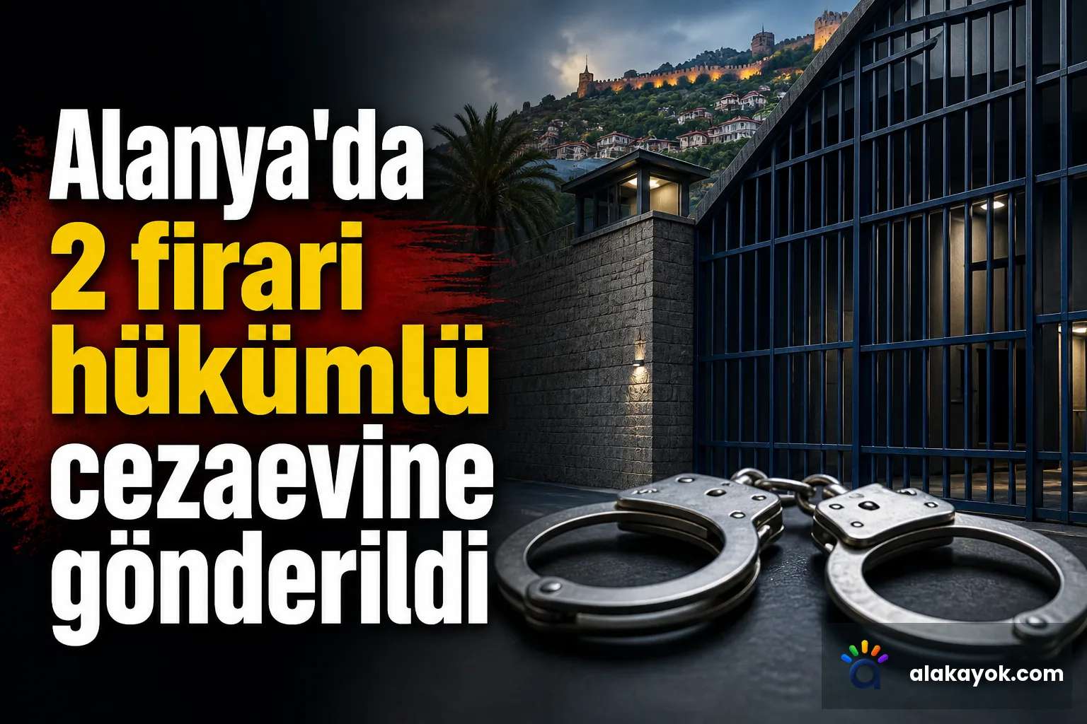 Alanya'da 2 firari hükümlü cezaevine gönderildi