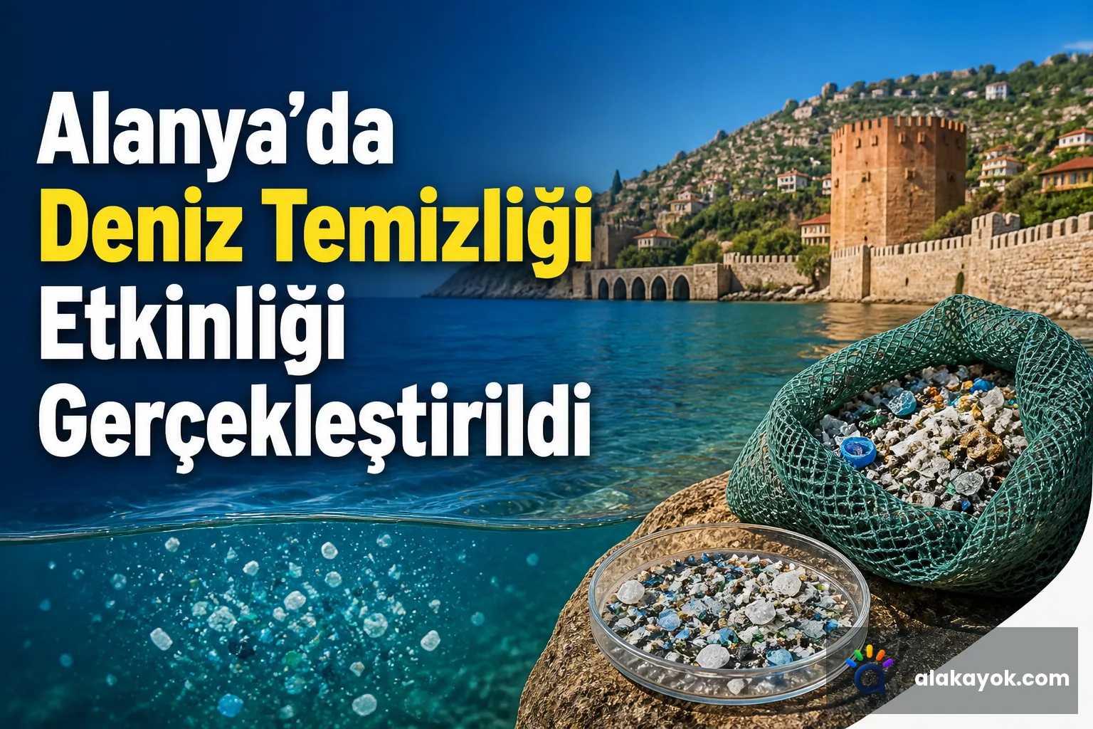 Alanya'da Deniz Temizliği Etkinliği Gerçekleştirildi