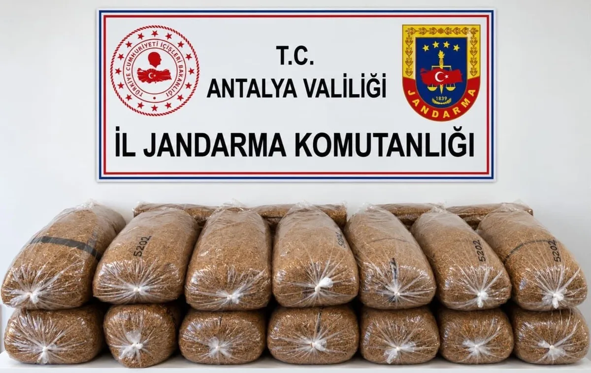 Alanya'da Gerçekleştirilen Operasyonda Kaçak Tütün Bulundu