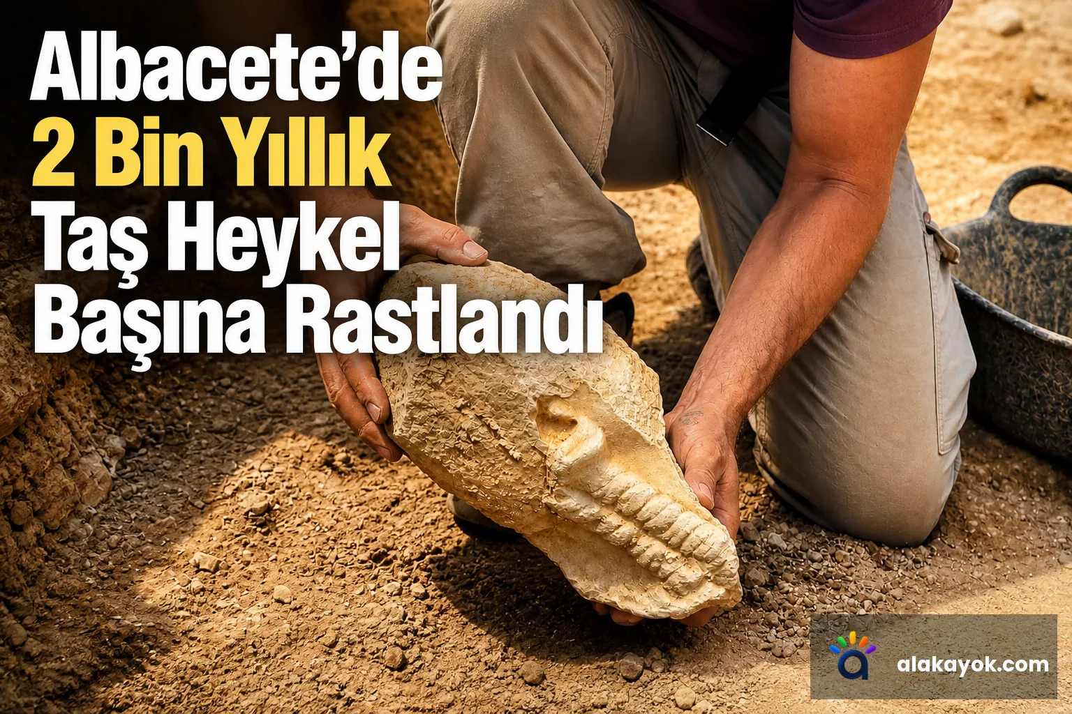 Albacete'de 2 Bin Yıllık Taş Heykel Başına Rastlandı