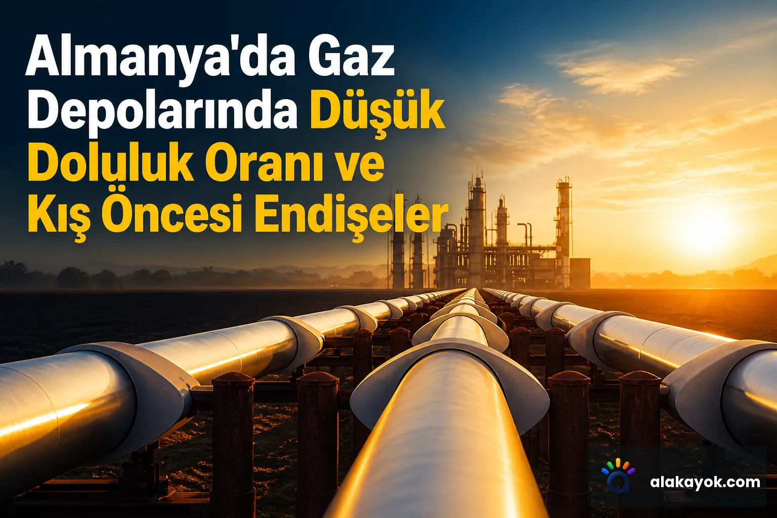 Almanya'da Gaz Depolarında Düşük Doluluk Oranı ve Kış Öncesi Endişeler