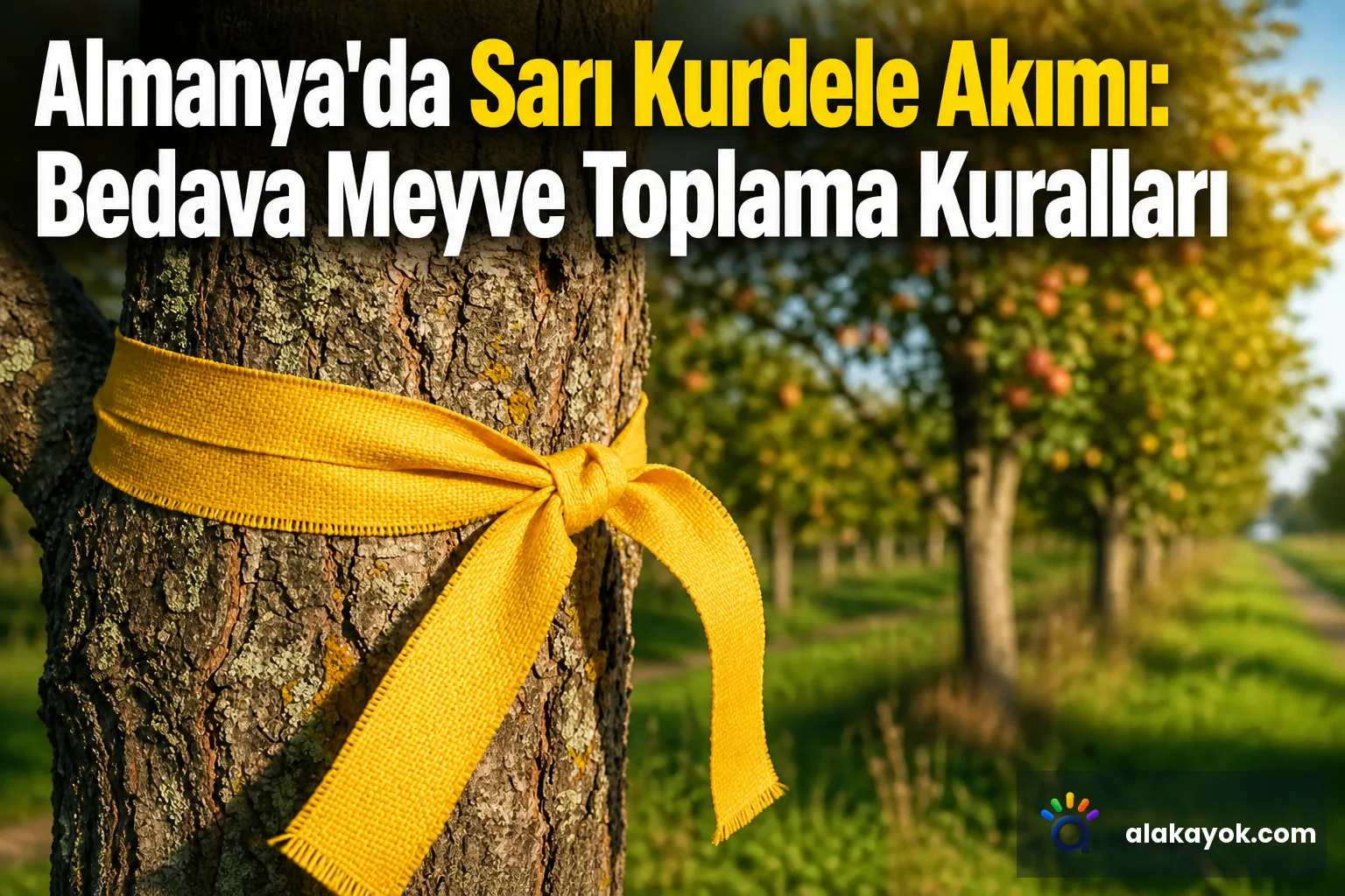 Almanya'da Sarı Kurdele Akımı: Bedava Meyve Toplama Kuralları