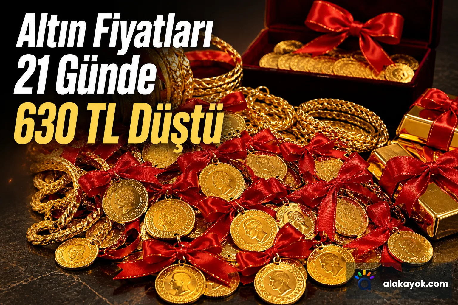 Altın Fiyatları 21 Günde 630 TL Düştü