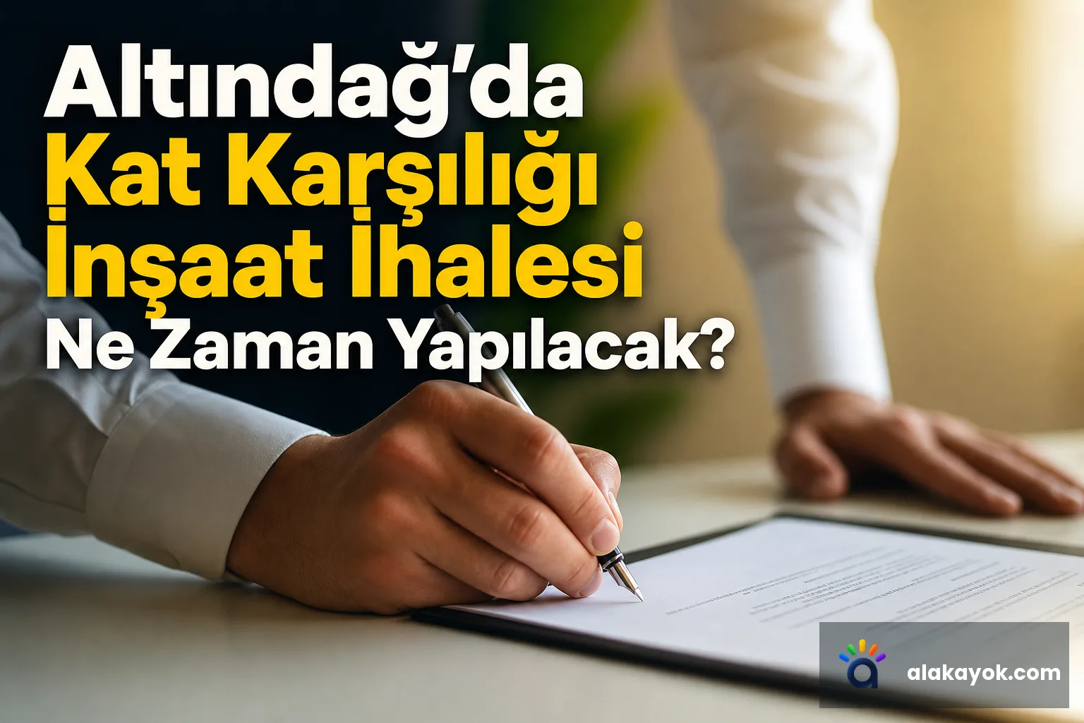 Altındağ'da Kat Karşılığı İnşaat İhalesi Ne Zaman Yapılacak?